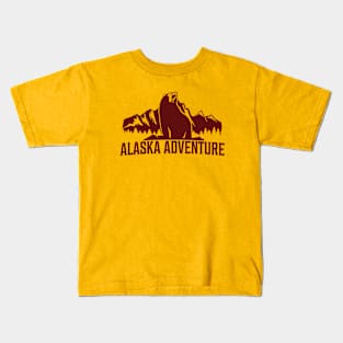 Alaska adventure design Kids T-Shirt